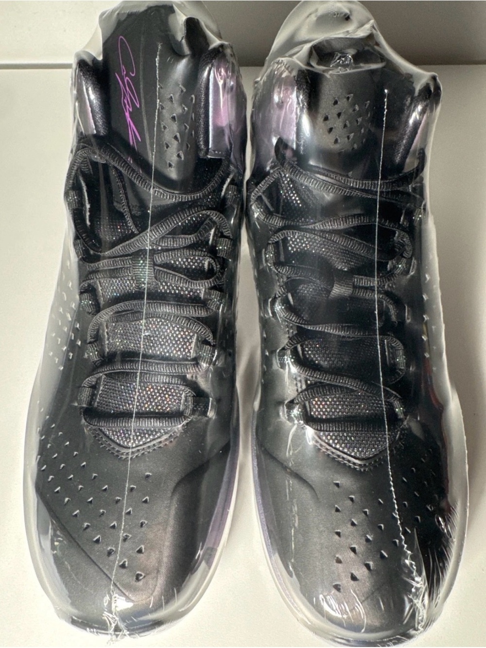 2014 Jordan Melo 11 Black and Iridescent (Purpleish) NEW Size 10 Mens